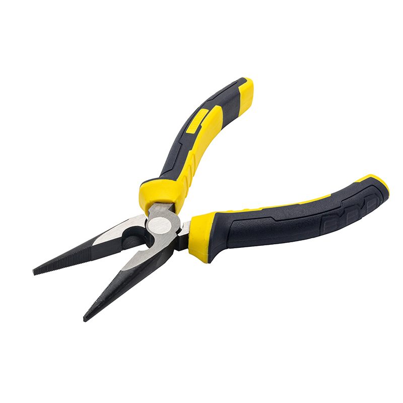 Great Wall Industrial-Grade German-Style Bi-Color Handle Long Nose Pliers，Labor-Saving