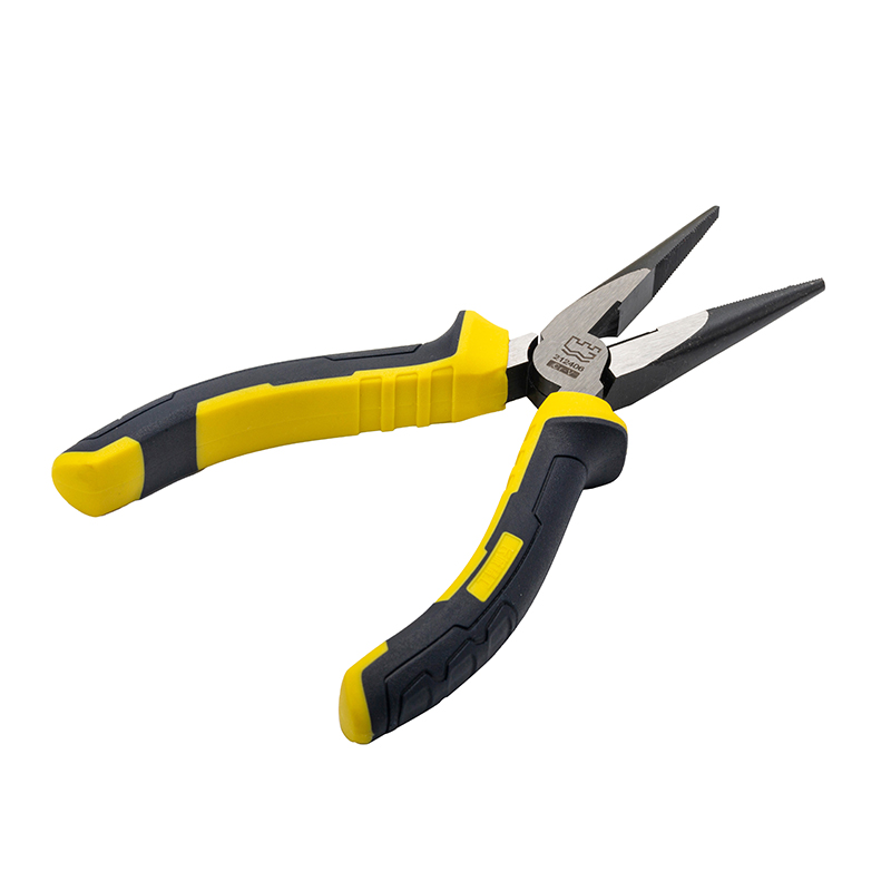 Great Wall Industrial-Grade German-Style Bi-Color Handle Long Nose Pliers，Labor-Saving